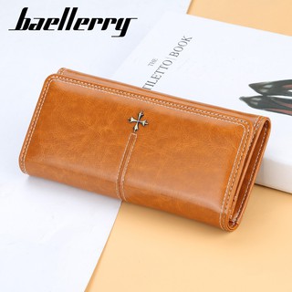 wallet for women phone pouch Baellerry Women Leather Wallet New Ladies Long Section Korean Version M