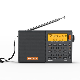 Audio XHDATA D-808 Portable Digital Radio FM Stereo/SW/MW/LW SSB AIR RDS Multi Band Radio Speaker wi