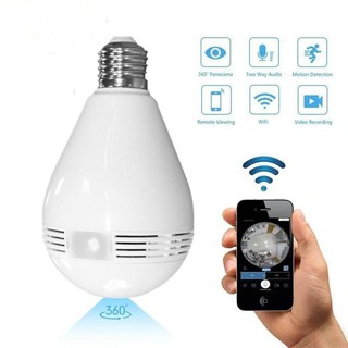 V380 IP CCTV Bulb Camera Wireless WIFI Network Security Two Way Audio 1080P Home 360° Panoramic (5)