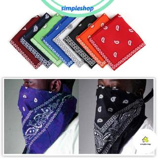 SIMPLE Handkerchief Headwear Neck Scarf Paisley Bandana