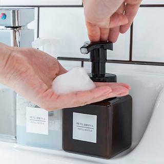 250-650ml Dispenser Foam Foaming Pump Square Plastic Bottle Push Type Bubbler