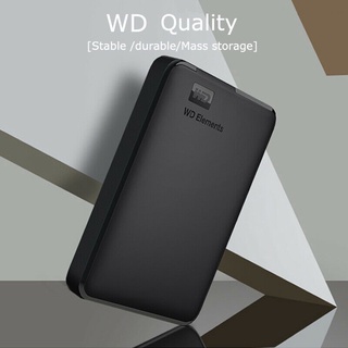 【Ready Stock】✴✢1TB HDD WD Elements Portable Hard Drive Disk USB3.0 Fast with Data Cable HDD