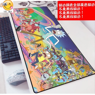 ☆?☆Rick And Morty Animation 3Mm Mouse Pad Oversized 90X40 Anime Laptop Keyboard Pad Customization