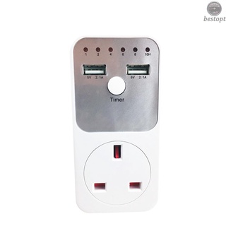 ☺bestopt Electrical Outlet Plug Timer Socket Countdown Smart Time Setting Swtich Timer Control Socket