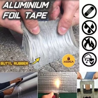 MERCA 5/10cm Aluminum Tape Temperature Resistance Waterproof Aluminum Foil Butyl Wall Crack Proof