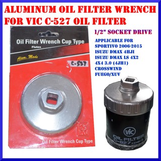 Aluminum Oil Filter Wrench for Vic C-527 for Isuzu Sportivo Dmax Fuego XUV Crosswind