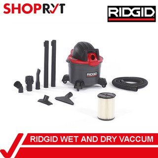 RIDGID Vacuum Cleaner 22.5 liters / 6 gal wet/dry + FREE Face Shield