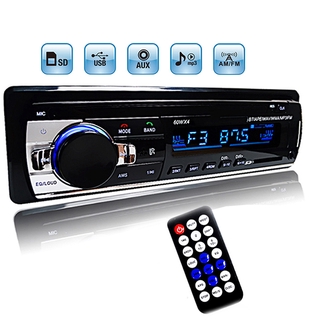 Car Radio Stereo Player Digital Bluetooth Car MP3 Player 520 60Wx4 FM Radio Stereo Audio Music USB/SD with In Dash AUX Input