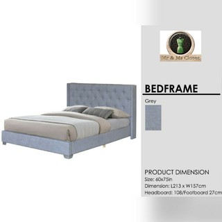 COD Queen size Padded Bedframe