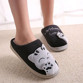 Cute Cat Slippers Anti-slip Soft Plush Thick Sole Indoor Slippers For Home Indoor Bedroom 1 (7)