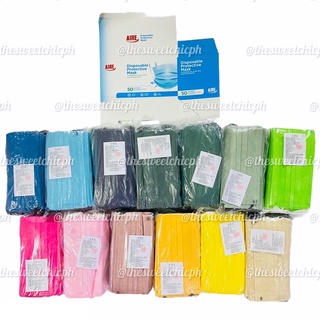NEW DESIGN Macaron Style 3 Ply Disposable Face Mask Available in 14 Different Colors. 50pcs per BOX