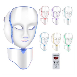 LED Photon Beauty Device 7 Colors Led Facial Mask Led Photon Therapy Face Mask Light Therapy Acne