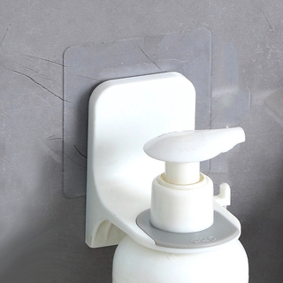 Lazyhippo Bathroom Wall Mounted Shampoo Plastic Bottle Rack Gel Shower Rack Holder Liquid Soap Self-Adhesive Hanger
