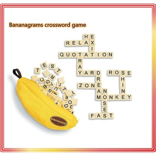 Bananagrams Crossword Game Alphabet Educational Game Family Fun Game Scrabble Game