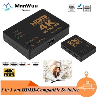 3 in 1 out 4K*2K 1080P Switcher HDMI Switch Selector 3x1 Splitter Box Ultra HD for HDTV Xbox PS3 PS4 Multimedia