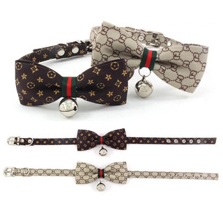 【BOBO PET】Pet collar cat collar dog collar small dog collar bell pet bow tie (1)