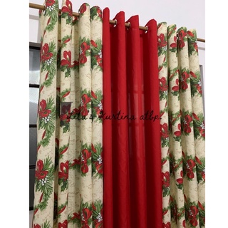 RING CHRISTMASS CURTAINS & THROW PILLOW CASES (price posted is Per piece) (1)