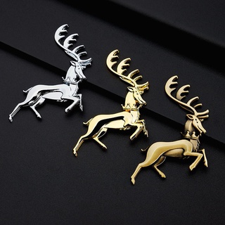 【Hot Sale/In Stock】 Safe journey, a deer safe metal body scratch stickers 3D stereo car decoration s (6)
