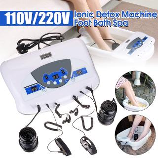 Dual-user Ionic Detox Machine Foot Bath Spa Tool LCD w/ MP3 Music Cleanse Salon