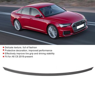 Trunk Spoiler Tail Wing Gloss Black for S6 Style Fit for Audi A6 C8 2019-up Auto Accessories Tail Wi