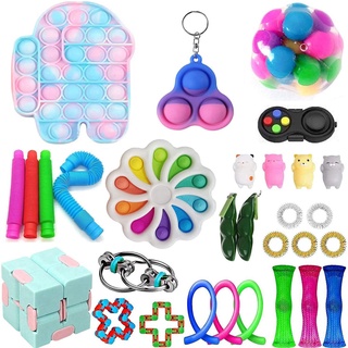 Gift Sets & Packages✆30Pack Fidget Toys Anti Stress Set Stretchy Strings Push Gift Pack for Adults C