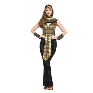 Adult female gold Egyptian costume Halloween cosplay costume costume party cosplay queen dress