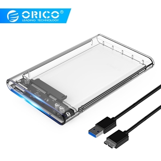 Orico 2021 new Hdd Case 2.5 Inch Transparent Sata to Usb 3.0 External Hard Drive Adapter Enclosure 5gbps 4tb Hdd Ssd Hard Drive Case