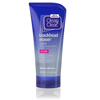CLEAN AND CLEAR BLACKHEAD ERASER SCRUB OIL FREE 5 oz IMPORTED FROM USA