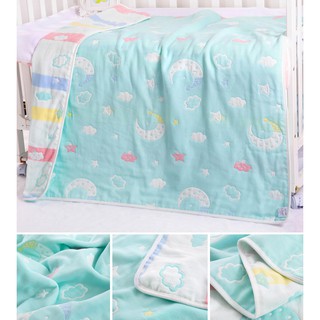 COD 20 colors 80*80cm Ready stock Newborn 100% organic cotton 6layers Baby Muslin Swaddle Blanket Kain Bedung Ka
