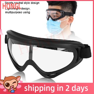 X400 Anti-Fog Windproof Goggles Transparent Lens Anti-Saliva Eye Protective