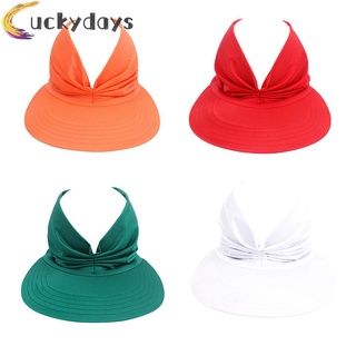 Summer Women Sunscreen Hat Visor Cap UV Protection Elastic Sports Empty Top Hat