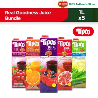 Tipco Real Goodness Juice Bundle (5 1L Tetra Packs)