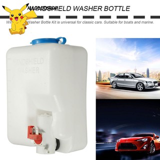 COD] Universal Car Windshield Washer Reservoir Pump Bottle Kit Jet Switch Clean Tool (1)
