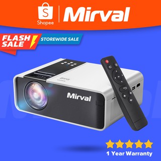 [Limited Offer] Mirval Y7 1080P Mini LED Portable Projector 4K 2800 Lumens Multi-media HDMI VGA USB TFcard Proyector Portable Home Theater Projectors (1)