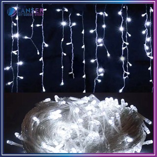 【LS】5M 200L White line LED with controller Icicle String curtain Lights Waterproof Christmas Light