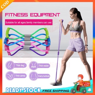 Yoga fitness pull rope Pilates exercise figure 8 resistance stretching exercise