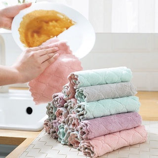 Kitchen cloth✥❁Soft Kitchen Washing Dish Bowl Cloth Clean Hand Towel Dishcloth