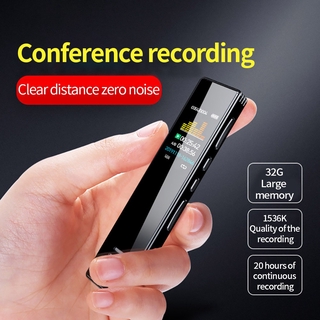 X01-16gb Digital Voice Recorder 1536kbps Audio Dictaphone Intelligent Noise Reduction Three Sensitive Microphone Recorder For Lectures Meeting Class