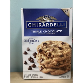 Ghirardelli Triple Chocolate Premium Cookie Mix (3 pouches inside)