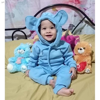 ✺▧♣unisex bear ears cute boy girl hooded jacket and jogger pants set baby and kids