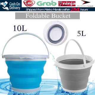 5L 10L Foldable Bucket Portable Folding Bucket Car Washing Bathroom Kitchen Camp Fishing Outdoor (1)