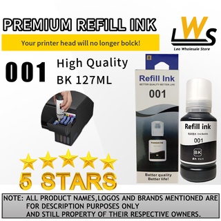 ✔ Black 127ML Refill Ink EP001 Wholesale Epson 001 Ink Compatible For L4150 L4160 L5190 L6160 L6170