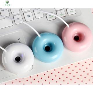 【❥❥】 Mini Portable Donut USB Air Humidifier Aroma Machine Essential Oil Diffuser 【PUURE】