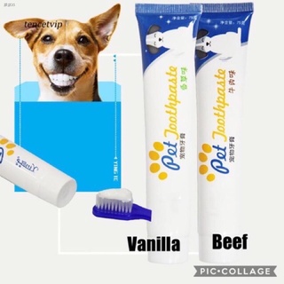 Pinakamabentangↂ◊♛Pet Toothbrush Dog Toothbrush set toothpaste set mouth cleaning care Cat Toothbrus