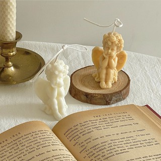 Handmade Soy candle angel sculpture candle soy wax art decoration home decoration photo props