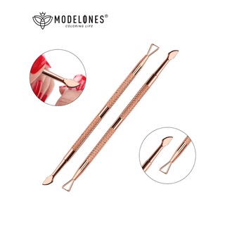 Modelones Nail Cuticle Pusher Remover Manicure Pedicure Tool Gel Polish Stainless Steel Rod