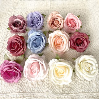 High Quality 10cm Retro Pulp Artificial Rose Heads Flower Pulp Flowers Home Wedding Decoration Gift