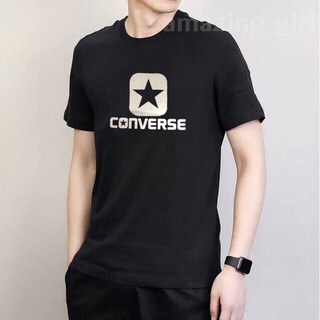 Converse glow in the dark logo black roundneck t-shirt