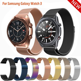 Milanese Stainless Steel Watchband for Samsung Galaxy Watch3 41mm 45mm Quick Release Band Mesh Strap Watch 3 Wristband