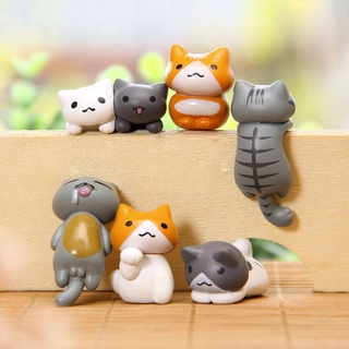 COD Micro Landscape Lazy Cats Figurines For Kitten Landscape